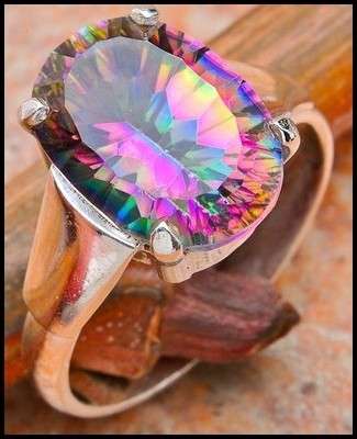 Sterling silver ring - MYSTIC TOPAZ - Dreams Collection