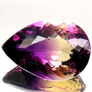 34.82 cts AMETRINE pear facet (Bolivia)