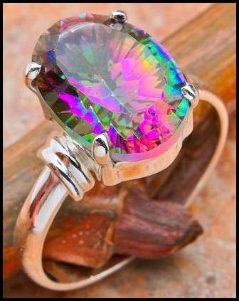 Sterling silver ring - MYSTIC TOPAZ - Dreams Collection