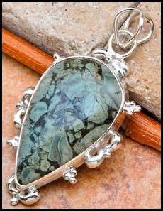 Sterling silver pendant - KAMBALA JASPER - Dreams Collection