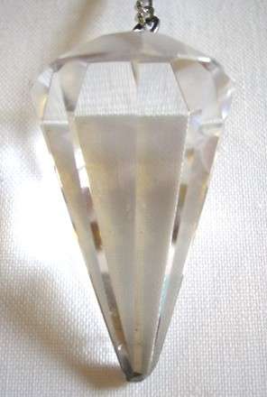 CLEAR CRYSTAL QUARTZ pendulum ** RELOCATION SALE **