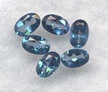 1.10 cts NEPTUNE GARDEN TOPAZ oval facets (Brazil) - 2 pieces available