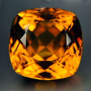 22.00 cts CITRINE cushion facet (Brazil)