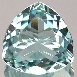 8.53 cts PALE BLUE GREEN BERYL trillion facet (Madagascar)