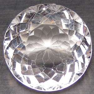 27.63 cts 20.5mm CLEAR CRYSTAL QUARTZ round facet (Africa)