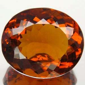 30.34 cts MADEIRA CITRINE oval facet (Brazil)