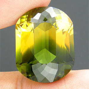 20.93 cts BI-COLOUR QUARTZ fancy facet (Africa)