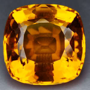 20.20 cts CITRINE cushion facet (Brazil)