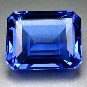 17.15 cts TANZANITE BLUE QUARTZ octagon facet (Brazil)