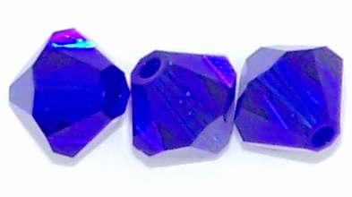 COBALT Swarovski 4mm bicone