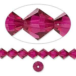 RUBY Swarovski 6mm bicone