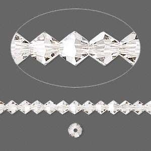 CRYSTAL SILVER SHADE Swarovski 4mm bicone