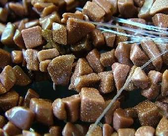 GOLDSTONE chips - use on it's own or work it into gemstone jewellery