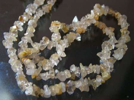 RUTILATED QUARTZ chips - use on it's own or work it into gemstone jewellery