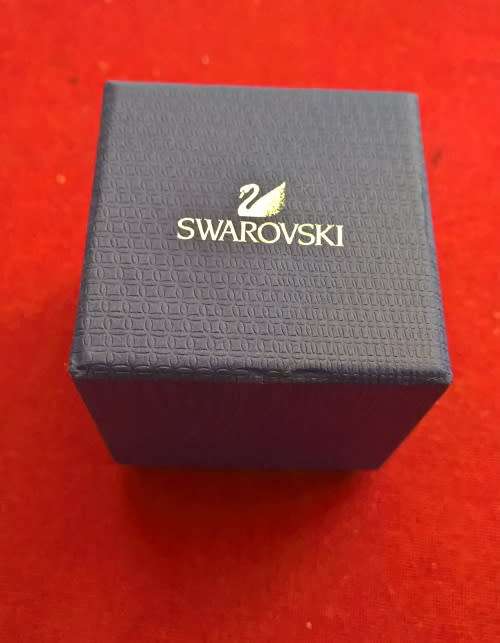 Swarovski Embellished With Sparkling Chatons Rhodium-Plated Size 55 (Comes In A Swarovski Gift Box)