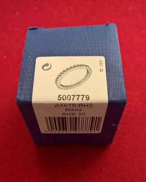 Swarovski Embellished With Sparkling Chatons Rhodium-Plated Size 55 (Comes In A Swarovski Gift Box)