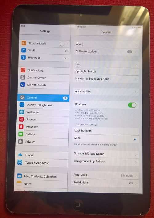 GENUINE APPLE IPAD MINI ] 32GB ] WIFI ONLY ] BLACK ] MD529LL/A