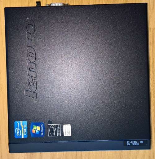 ThinkCentre M72e Tiny Desktop ] CORE i3 @2.8Ghz ] 320Gb Hdd ] 4Gb Ram ]