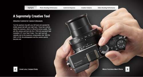 [ Brand New Panasonic Lumix DMC-LX100 ] Digital Camera ] Point - Shoot ] 4K Video / Photo ] Black ]