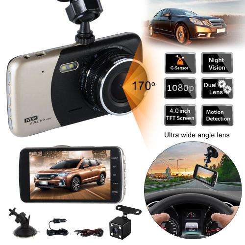 Car Dash Camera Video Recorder 1080P DVR Dual Lens With Rear View Camera Night Vision