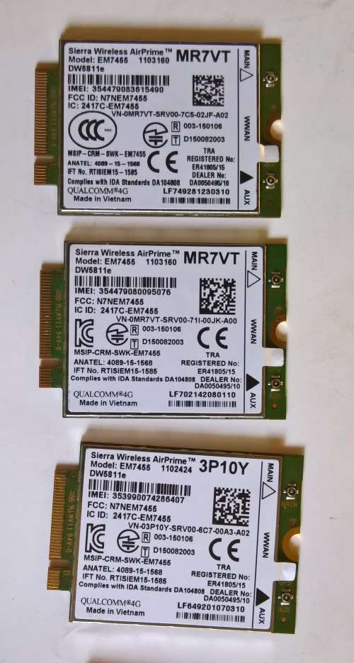 SIERRA WIRELESS AIRPRIME EM7455 9DW5811e LTE ( 4G )  M.2 Module