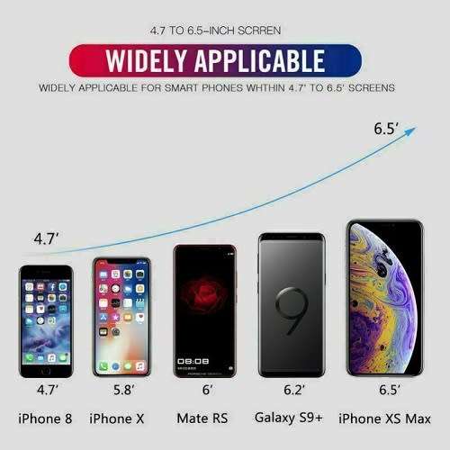 10W 360° Rotation Wireless Automatic Sensor Car Phone Holder Fast Charger 2 in 1