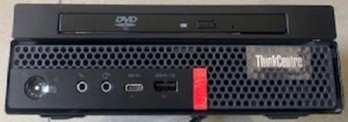 8th Gen Lenovo ThinkCentre M720 Tiny Desktop Core i5-8400T, 8GB Ram, 500GB HDD, DVD/CD Rom Mounted