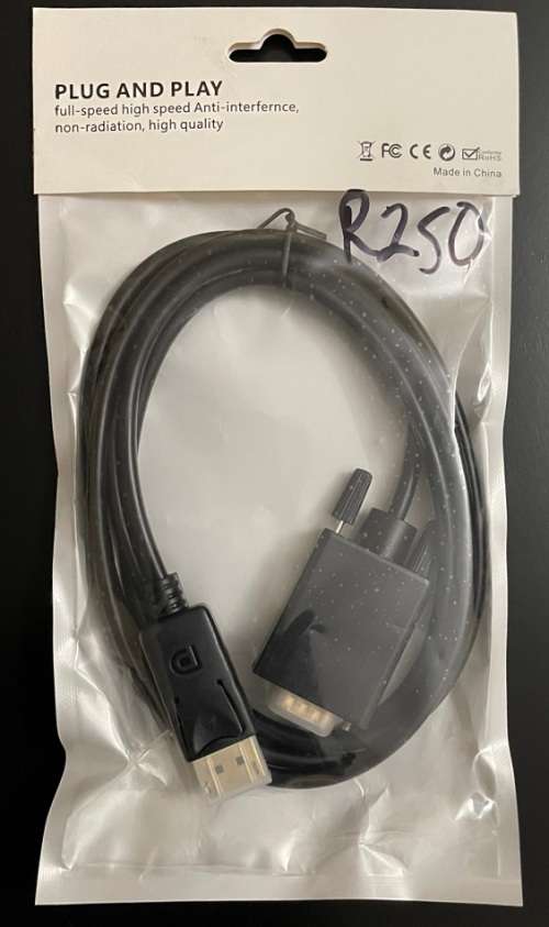1.8m DisplayPort To VGA Adapter