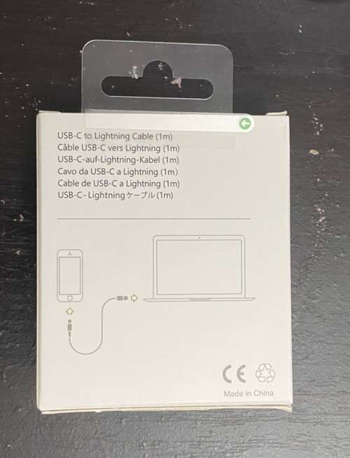 Apple Lightning To USB-C Charge Cable 1m White