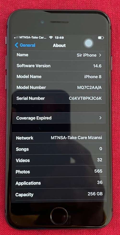 Apple iPhone 8 256GB Black, All Network