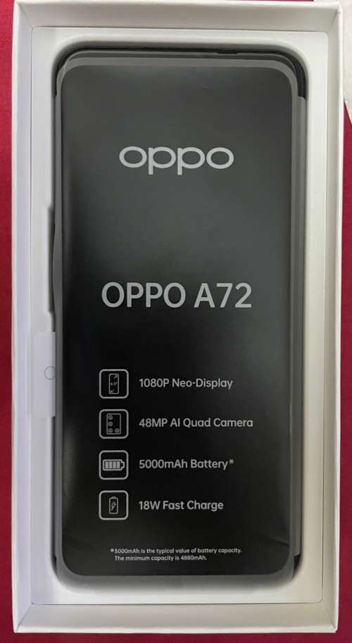 OPPO A72 4GB RAM + 128GB ROM ( BRAND NEW)