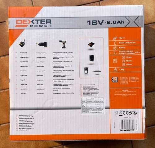 DEXTER POWER Impact Cordless Drill 18V