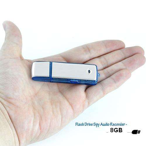8GB USB Flash Drive Audio Recorder - High Quality, Long Distance Recording, Record.