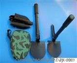 Compact Tri-Fold Military Survival Camp folding Shovel With Pouch for gardening. (pocket size)