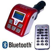 BLUETOOTH HANDSFREE & FM TRANSMITTER W/USB AND SD PORTS -  BLUETOOTH TRANSMITTER