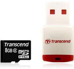 Genuine Brand new 8GB MicroSDHC TF Memory card microSD Transcend with free adapter.