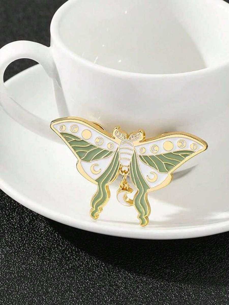 Moon Moth Enamel Pin