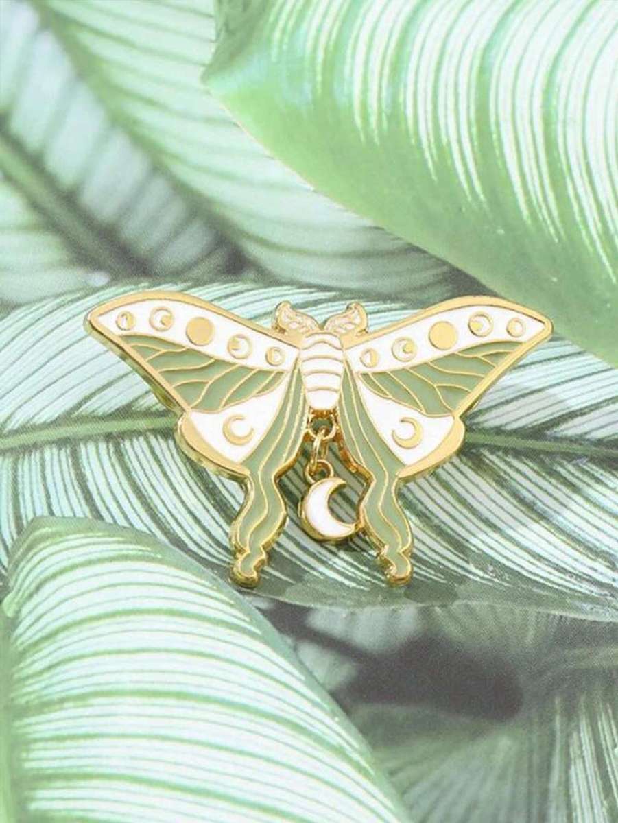 Moon Moth Enamel Pin