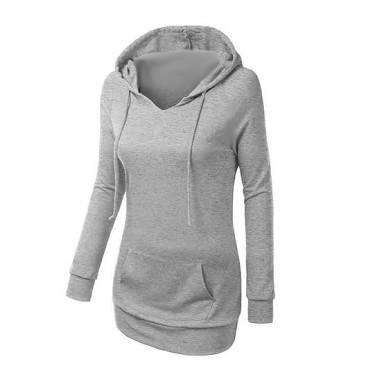 Gorgeous long line hoodie with front pocket detail
