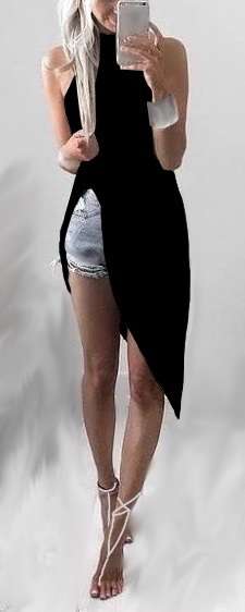 Sexy High-Low T-Shirt top. Summer's hottest fashion. Great to play in