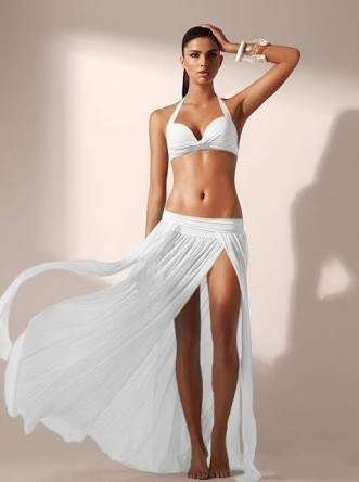 *NEW* ROMANTIC MESH BEACH COVER UP. STUNNING!