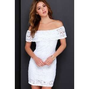*NEW* GORGEOUS OFF-SHOULDER LACE  SUMMER DRESS. STUNNING!