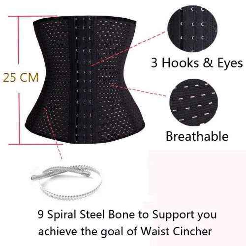 SUPERIOR CONTROL WAIST TRAINER 9 STEEL BONES. Important! Read listing