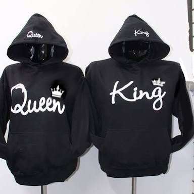 FUN, WARM, AND PRACTICAL. KING AND QUEEN HOODIE . R 275 each