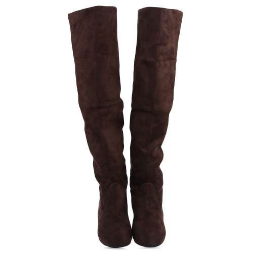 Beautiful Imitation Suede  Knee High Boots.Size 4-5, black