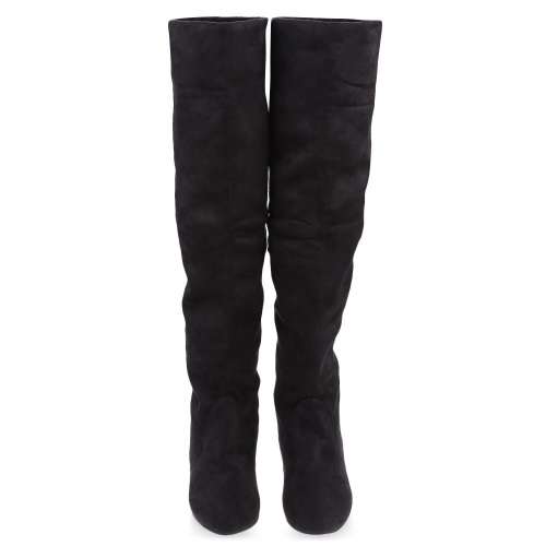 Beautiful Imitation Suede  Knee High Boots.Size 4-5, black
