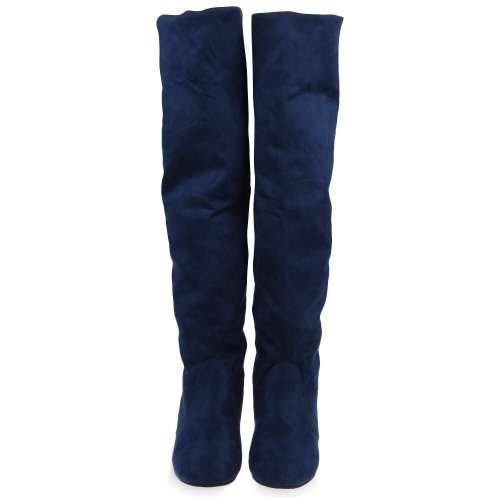 Beautiful Imitation Suede  Knee High Boots.Size 4-5, black