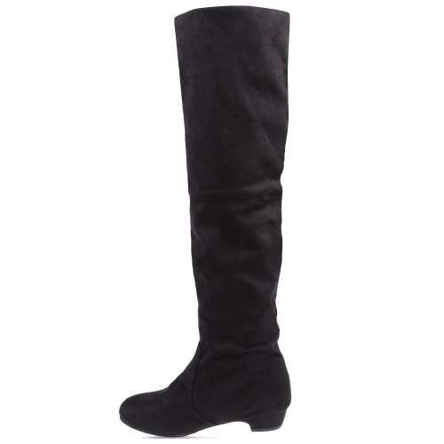 Beautiful Imitation Suede  Knee High Boots.Size 4-5, black