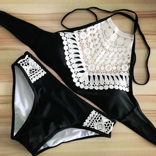 Beautiful Lace Detail Tankini. Imported read listing. Buy now at massive discount for next summer