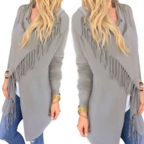 *NEW* OUTRAGEOUSLY LOVELY BLANKET WRAP, DRAPED JACKET 28-42,sizes, IN WARM POLAR FLEECE. STUNNING!